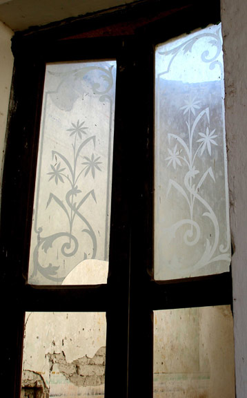 Etched window